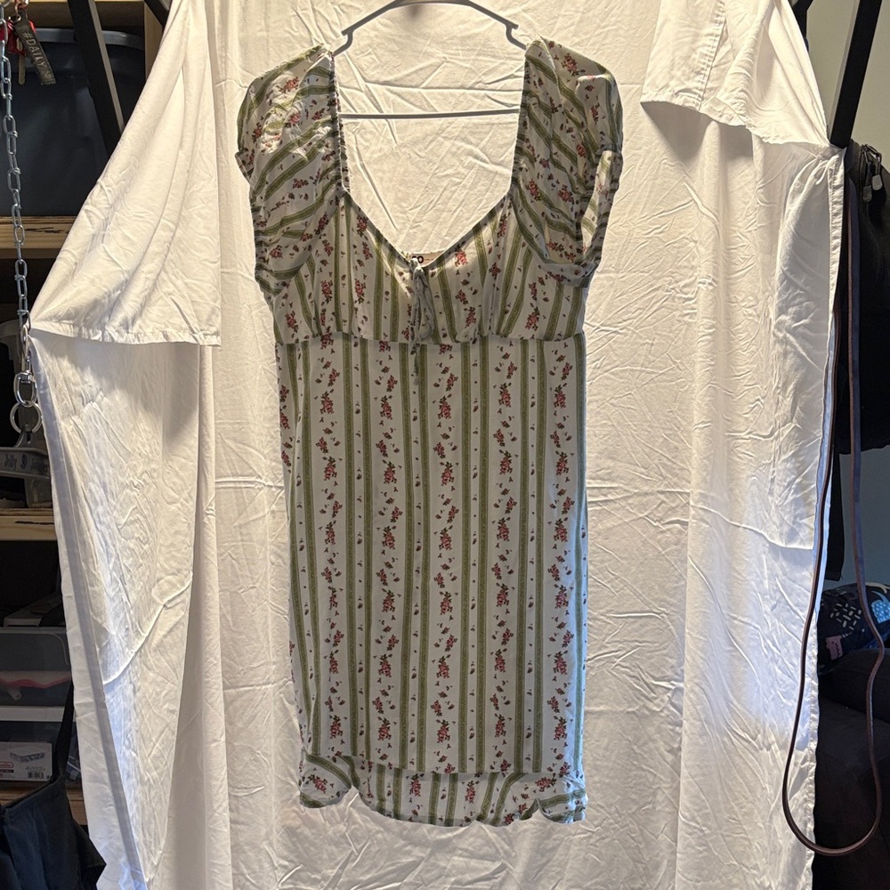 Floral Striped Dress